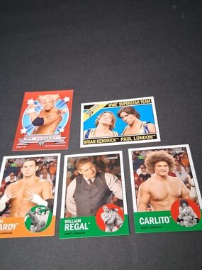 2006 Topps WWE Heritage Wrestling Mixed Trading Cards- Hardy, Carlito, Regal